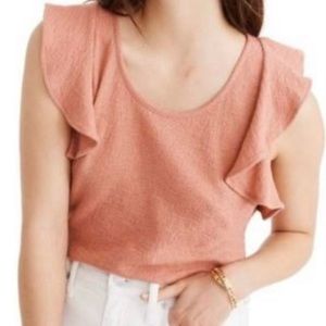 Madewell Texture & Thread Atepied Ruffle Tank